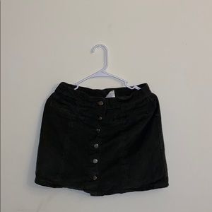 Green Button down Skirt